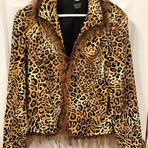 Vintage animal print jacket